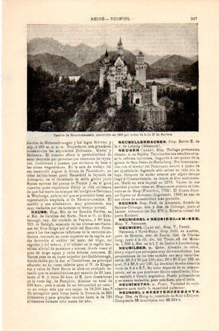 LAMINA V23755: Castillo de Neuschwanstein
