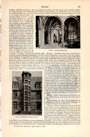 LAMINA V23759: Iglesia de Saint Cyr en Nevers