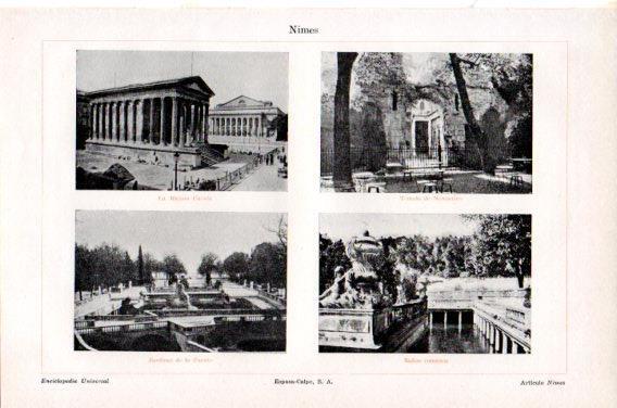 LAMINA V23809: Vistas varias de Nimes