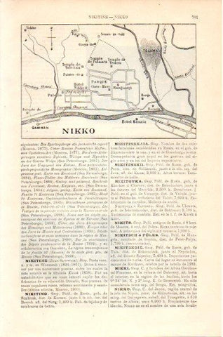 LAMINA V23800: Plano de Nikko, Japon