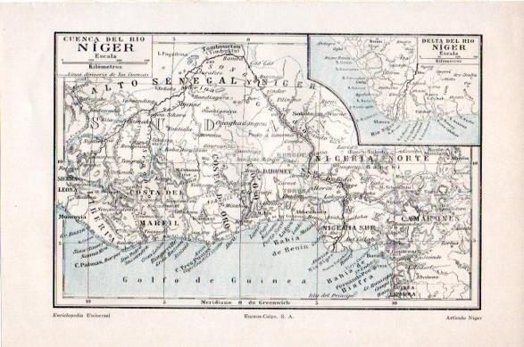 LAMINA V23796: Mapa de la cuenca del rio Niger
