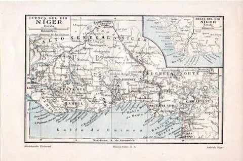 LAMINA V23796: Mapa de la cuenca del rio Niger