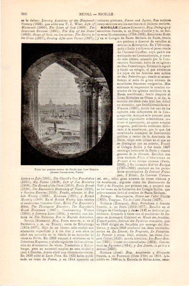 LAMINA V23785: Vista del puente nuevo de Paris, por Jose Nicolle
