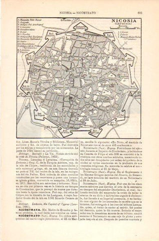 LAMINA V23787: Plano de Nicosia, Sicilia