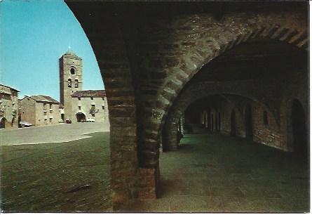 POSTAL L05972: Plaza de Ainsa, Huesca