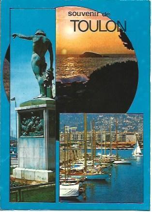 POSTAL L06043: Estatua en Toulon