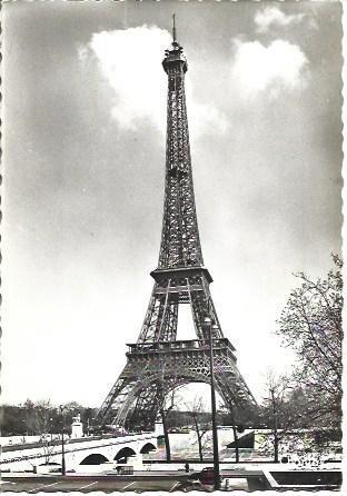 POSTAL L06052: Paris. Puente y torre Eiffel