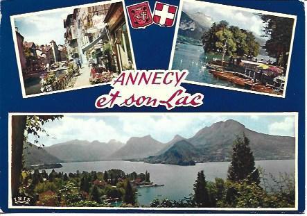 POSTAL L06018: Annecy y su lago