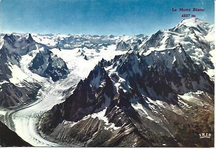 POSTAL L06021: Mar de Hielo en el Montblanc