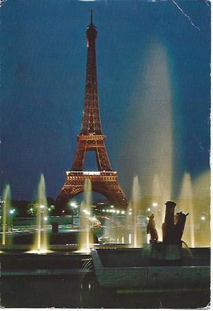 POSTAL L06034: La Torre Eiffel iluminada