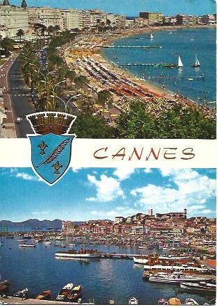 POSTAL L06036: Vistas de Cannes