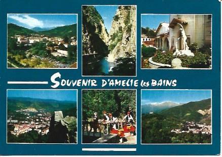POSTAL L05884: Souvenir d'Amelie les Bains
