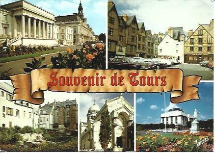 POSTAL L05860: Souvenir de Tours
