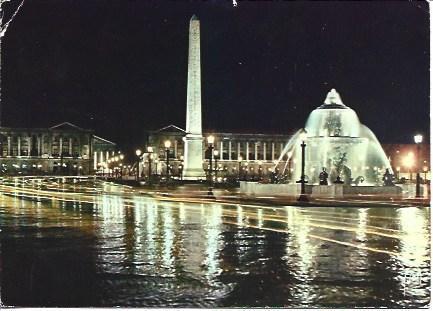 POSTAL L05861: Plaza de la Concordia en Paris. 