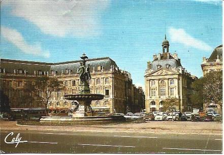POSTAL L05862: Place de la Bourse de Burdeos