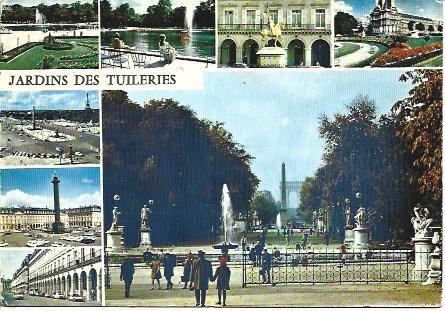 POSTAL L05864: Jardines de las Tullerias en Paris
