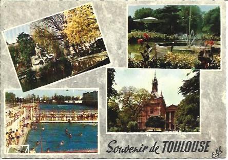 POSTAL L05870: Souvenir de Toulouse
