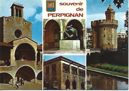 POSTAL L05943: Souvenir de Perpiñan