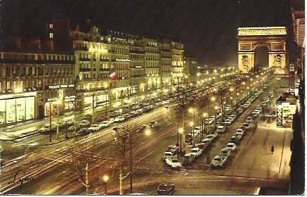 POSTAL L05944: Campos Eliseos de Paris