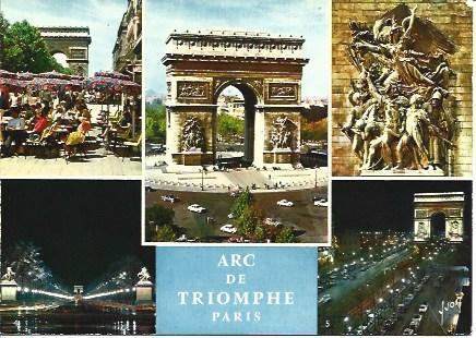POSTAL L05945: Detalles del Arco del Triunfo de Paris