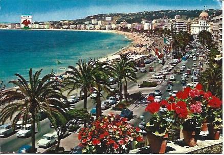 POSTAL L05920: Promenade des Anglais en la Costa Azul