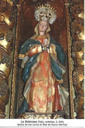 POSTAL A1424: La Dolorosa de la iglesia de San Carlos el Real de Osuna
