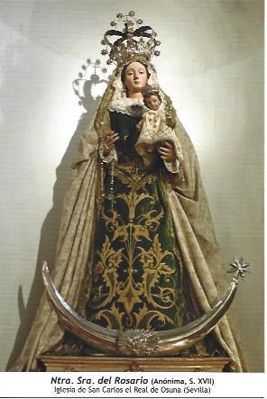 POSTAL A1426: Nuestra Señora del Rosario de la iglesia de San Carlos el Real de Osuna
