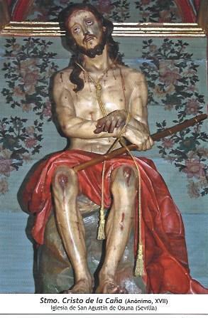 POSTAL A1428: Cristo de la Caña de la iglesia de San Agustin de Osuna