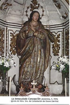 POSTAL A1436: Inmaculada Concepcion de la iglesia de la Consolacion de Osuna