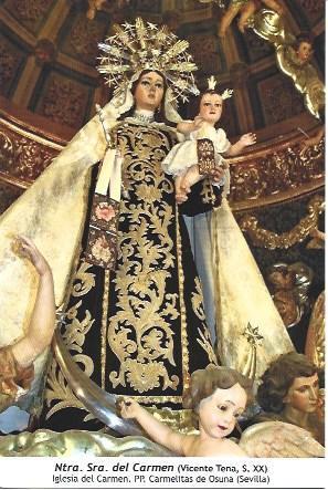 POSTAL A1422: Nuestra Señora del Carmen, por Vicente Tena 