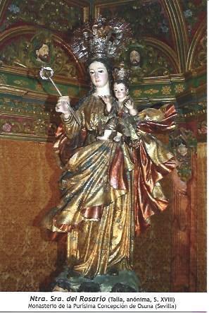 POSTAL A1419: Nuestra Señora del Rosario del Monasterio de la Purisima Concepcion de Osuna