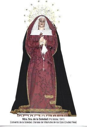 POSTAL A1397: Nuestra Señora de la Soledad del Convento de Clarisas de Ciudad Real