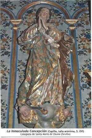 POSTAL A1401: Inmaculada Concepcion de la Colegiata de Osuna, Sevilla