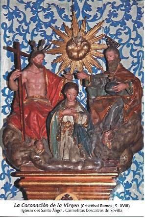 POSTAL A1402: La Coronacion de la Virgen de las Carmelitas de Sevilla