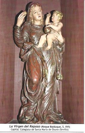 POSTAL A1444: La Virgen del Reposo de la Colegiata de Osuna