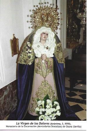 POSTAL A1414: La Virgen de los Dolores del Monasterio de la Encarnacion de Osuna