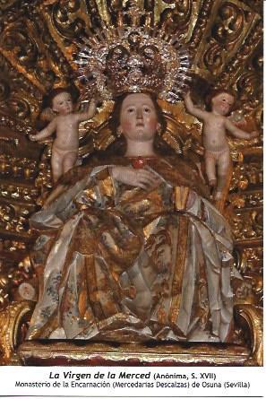 POSTAL A1417: La Virgen de la Merced del Monasterio de la Encarnacion de Osuna, Sevilla
