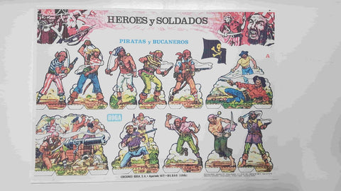 Recortables: Heroes y Soldados. Piratas y bucaneros