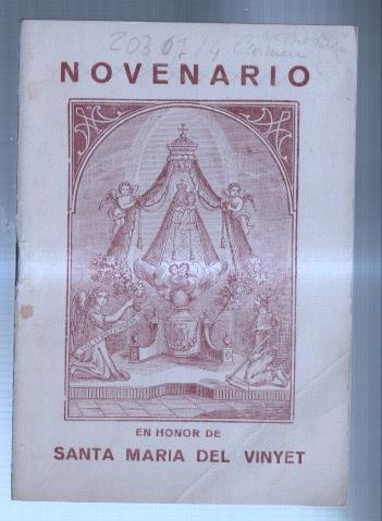 Novenario en honor de Santa Maria del Vinyet