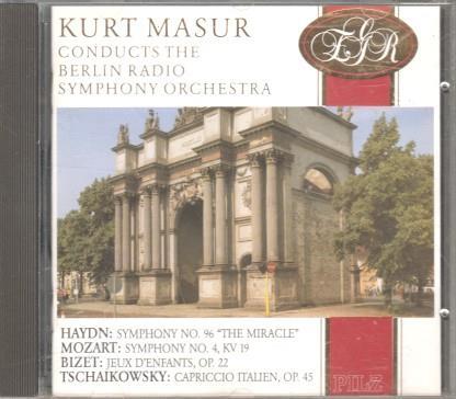 CD Musica: Kurt Masur conducts the Berlin Radio Symphony Orchestra