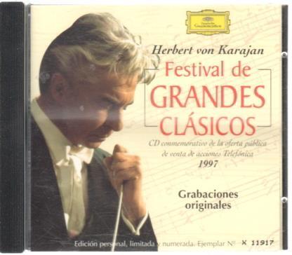 CD Musica: Herber von Karajan - Festival de grandes clasicos