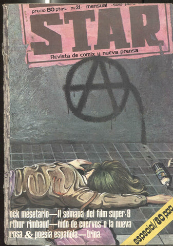 Revista Star numero 21: El rastro (articulo), Rock mesetario, Stalin (comic), Arthur Rimbaud, 