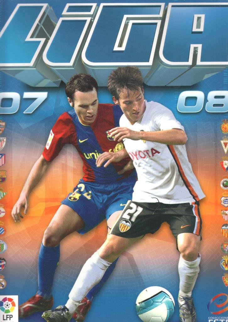 Album cromos: Liga 07/08 (INCLUYE CROMOS PEGADOS)