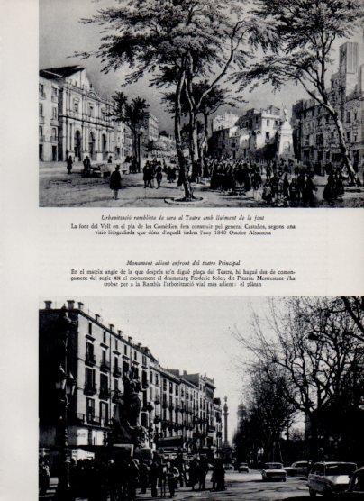 LAMINA V26179: Monument enfront del teatre Principal de Barcelona