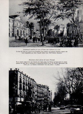LAMINA V26179: Monument enfront del teatre Principal de Barcelona