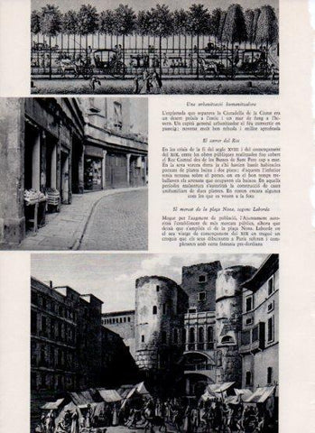 LAMINA V26174: Mercat de la plaça Nova de Barcelona segons Laborde