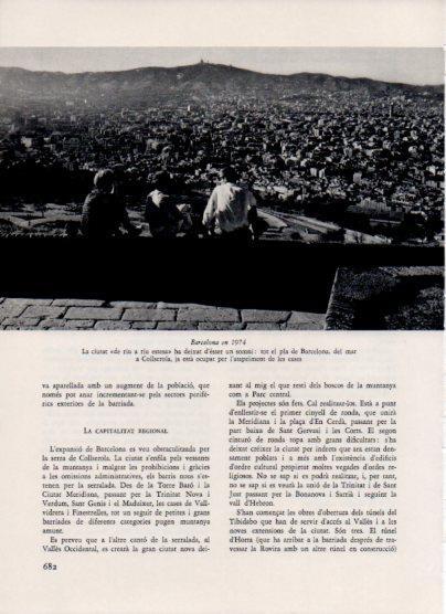 LAMINA V26223: Vista de Barcelona en 1974
