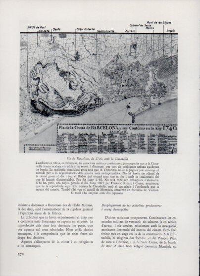 LAMINA V26169: Pla de Barcelona de 1740