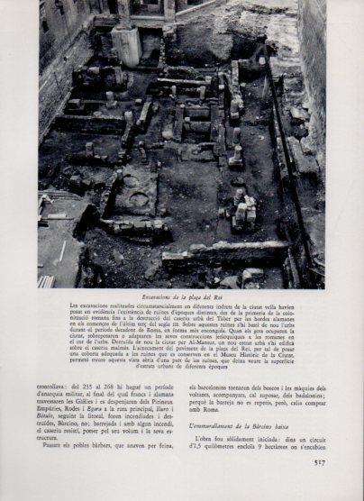 LAMINA V26140: Excavacions de la plaça del Rei, Barcelona