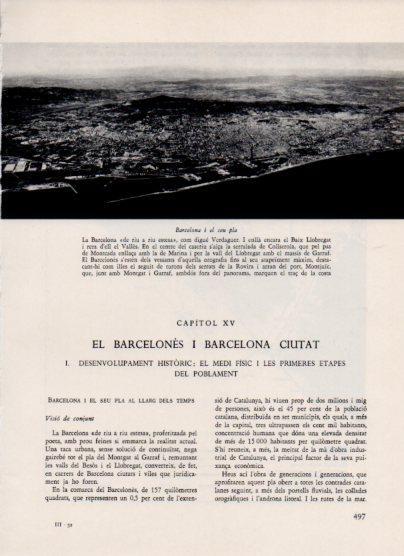 LAMINA V26131: Vista aeria de Barcelona i el seu pla
